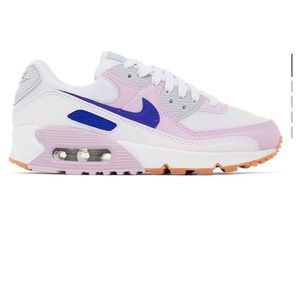 Nike purple and white air max sneakers size 8.5